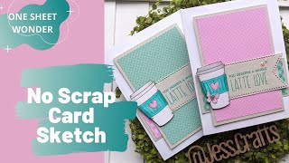 6x6 Paper with No Scraps | One Sheet Wonder Coffee Cards
