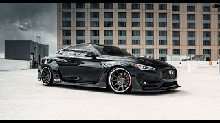 Infiniti Q60 ARK Legato Widebody Kit | Ferrada Wheels CM2 Matte Graphite