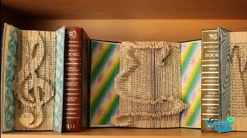 Part 4 of Book Folding Tutorial DIY - what to do with old books #4