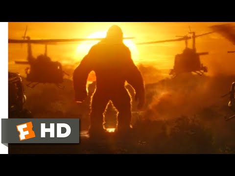 Kong: Skull Island (2017) - Kong vs. Helicopters Scene (1/10) | Movieclips