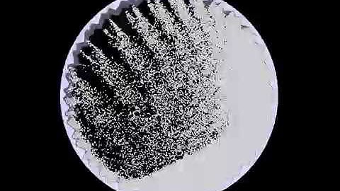 Ball mill - 3D discrete element simulation of particles flow