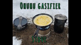 Trying my new Ohuhu gasifier stove