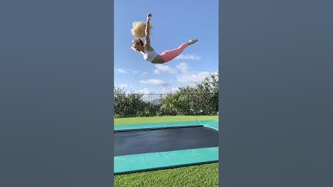 What would you call this trick? #gymnastics #tumbling #frontflip #trampoline
