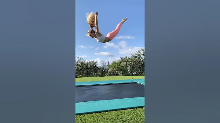 What would you call this trick? #gymnastics #tumbling #frontflip #trampoline