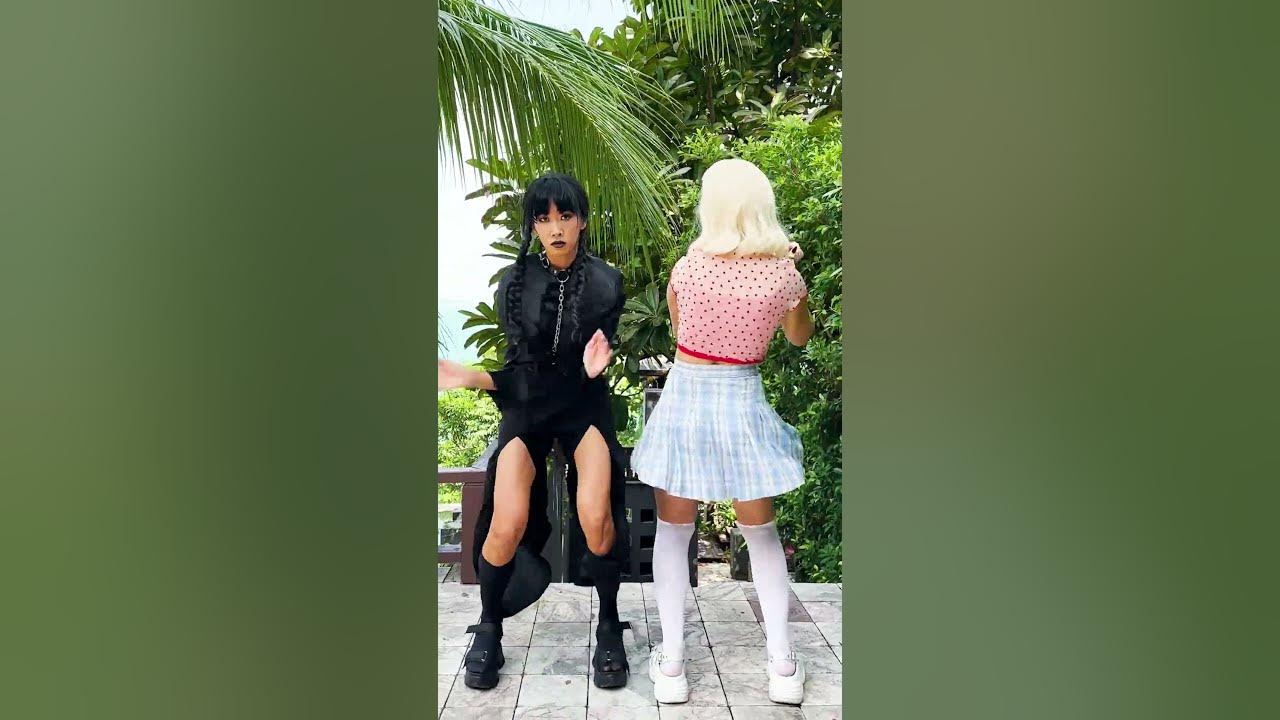 Wednesday Addams and Enid Sinclair #shorts #wednesdayaddams #dance Wednesday Addams and Enid Sinclair #shorts #wednesdayaddams #dance