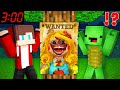 Scary MISS DELIGHT is WANTED by JJ and Mikey At Night in Minecraft Challenge! - Maizen