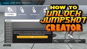 NBA 2K20 HOW TO UNLOCK JUMPSHOT CREATOR | CUSTOM JUMPSHOT