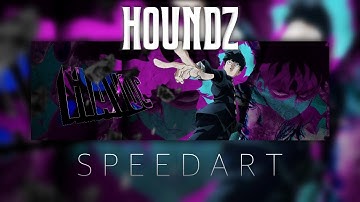 「HAVOC☔️」Mob Psycho Anime header Speedart | Pixelmator iOS