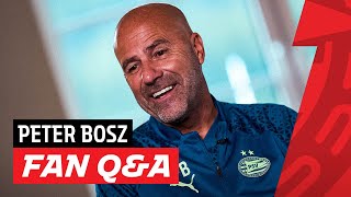 FAN Q&A Peter Bosz 💬 | Klaar voor de CL? 🔮 Lievelingseten? 🍦