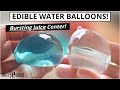 EDIBLE WATER BALLOONS !! *Bursting Juice Center* 💦 How to make Edible Water Bottles