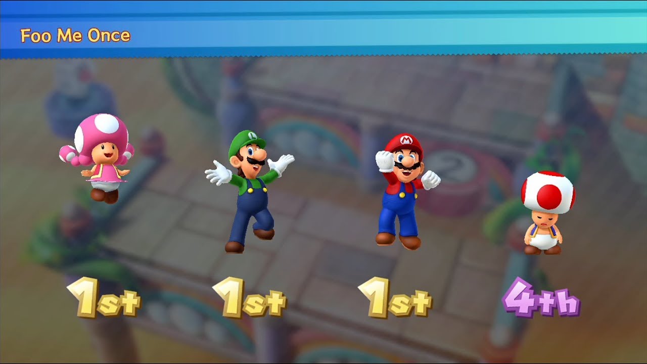 Mario Party 10 - Whimsical Waters (Master CPU) Mario, Luigi, Toadette,  Toad #270