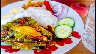 Aloo Chipley Bhanta Tarkari, Bhat & Eggs - Delicious & Tasty Nepali Food - Mukbang!