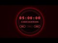 5 Hour Countdown Timer Live | Deep Focus &amp; Study Session | Aesthetic Red Timer