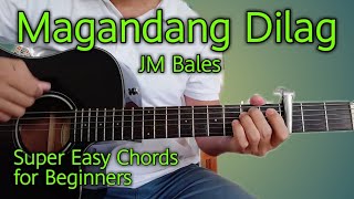 Jm Bales - Magandang Dilag - Guitar Tutorial (Super Easy Chords) | No Barre Chords