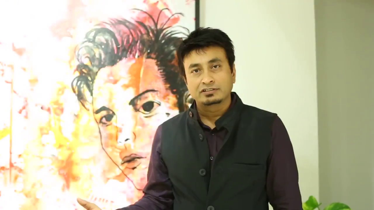 Famous Indian Artist  Pankaj Kumar Saxena| Fused-Unfused at AIFACS, Delhi, INDIA