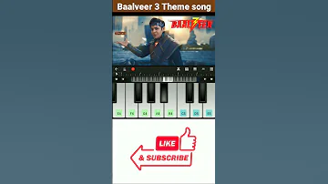 Baalveer 3 Piano Ringtone Shorts 