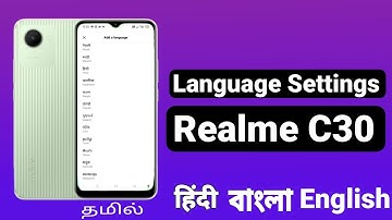 Realme C30 Langauge Setting , Realme c30 mobile me language change kaise kare How to change language