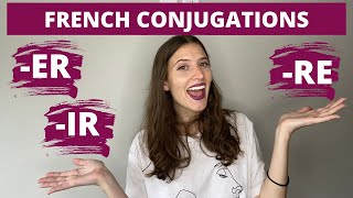 HOW TO CONJUGATE REGULAR FRENCH VERBS IN THE PRESENT TENSE // Conjugate the Present Tense in French