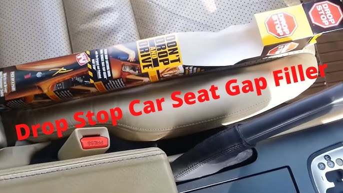  Drop Stop - The Original Patented Car Seat Gap Filler (AS SEEN  ON Shark Tank) - Set of 2 and Slide Free Pad and Light : Automotive