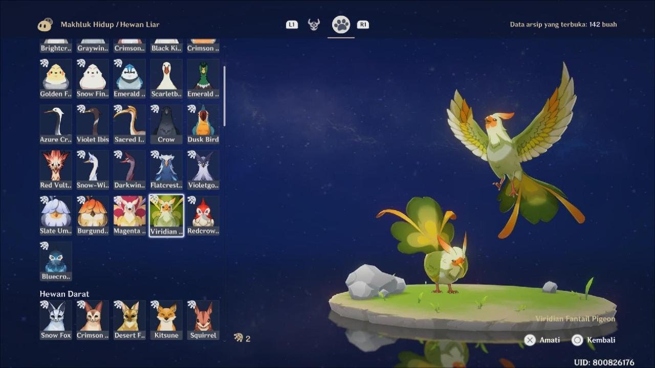 Genshin Impact viridian fantail pigeon location YouTube