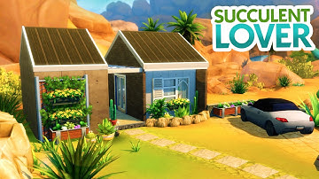SUCCULENT LOVER TINY HOUSE // Sims 4 Speed Build [BASE GAME]