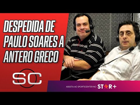 Paulo Soares chora em despedida de Antero Greco na ESPN: \"Não era a hora\"; vídeo