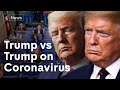 Trump vs Trump on Coronavirus: the US President's changing tone in just a few weeks