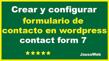🔥✅Plugin formulario de contacto wordpress gratis - Contact form 7 tutorial paso a paso formularios