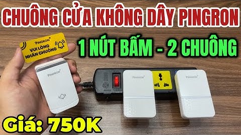 Chuông Cửa Không Dây Xuyên Tường PINGRON Giá Rẻ Miễn Ship Toàn Quốc