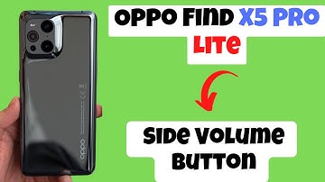 Oppo Find X5 Pro, Lite Side Volume Button || Fix Volume Bar Button Not Working Problem