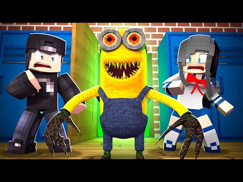 MINECRAFT: SCARY MINION SCHOOL... (Full Movie)