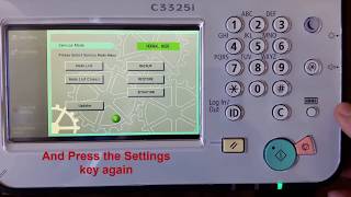 How To Go Into The Service Modeservice Menu On A Canonimagerunner Advance Series