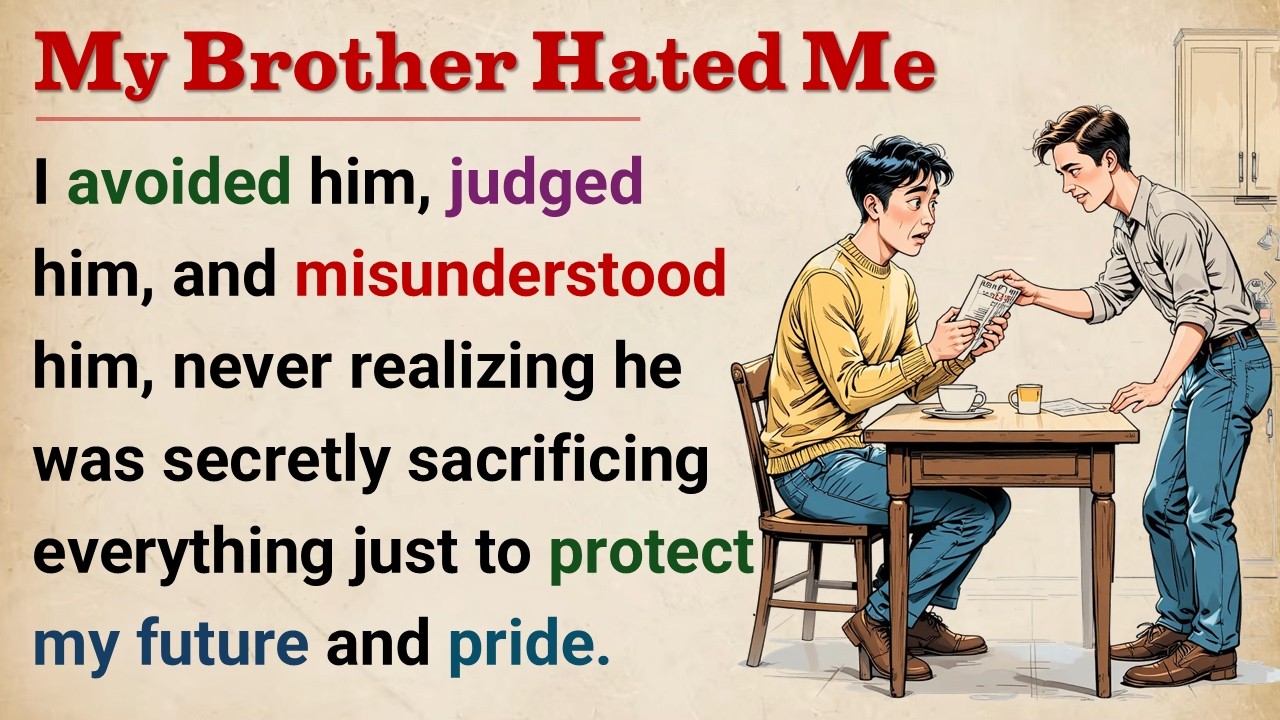 Learn English With Story 🔥 I Thought My Brother Hated Me | Level 4 Listening | Graded Reader