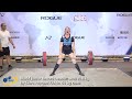 World Junior Record Deadlift with 218 kg and Total with 510.5 kg by Clara Peyraud FRA in 69 kg class
