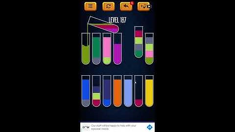 Water Sort Puzzle - Color Liquid Sorting Game Level 187 Solution