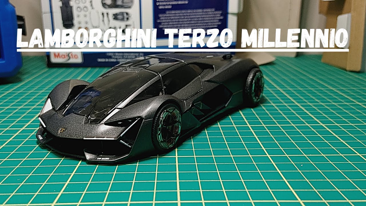 Maisto 1/24 Assembly Line Build Model Lamborghini Terzo Millenio - Grey  39287