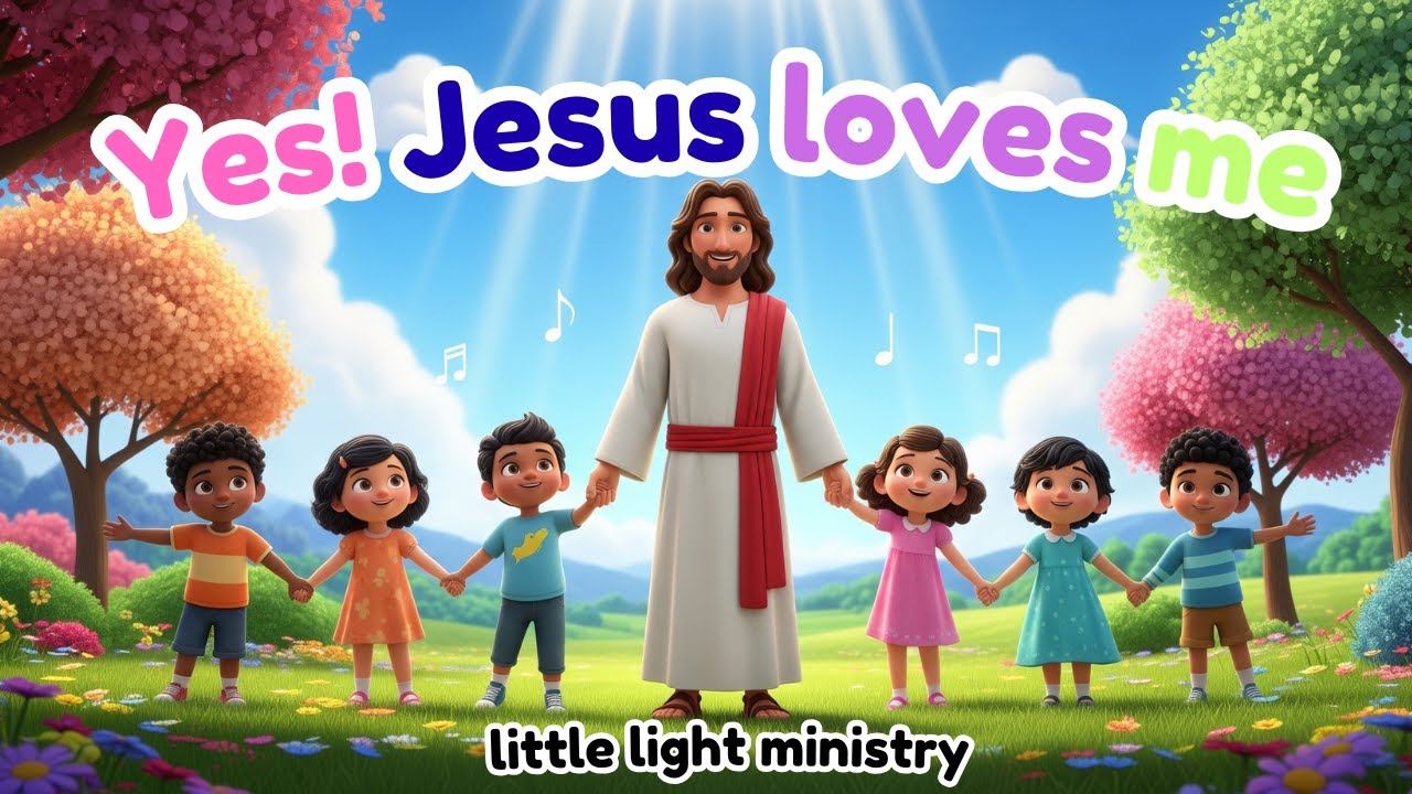 Yes Jesus Loves Me 🌈 Kids Christian Song | Little Light - YouTube