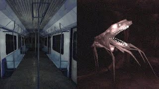 Spooky subway and the meat creature | 2 Random Games - Late Metro Drive, Cold Meat | Horror Gameplay
