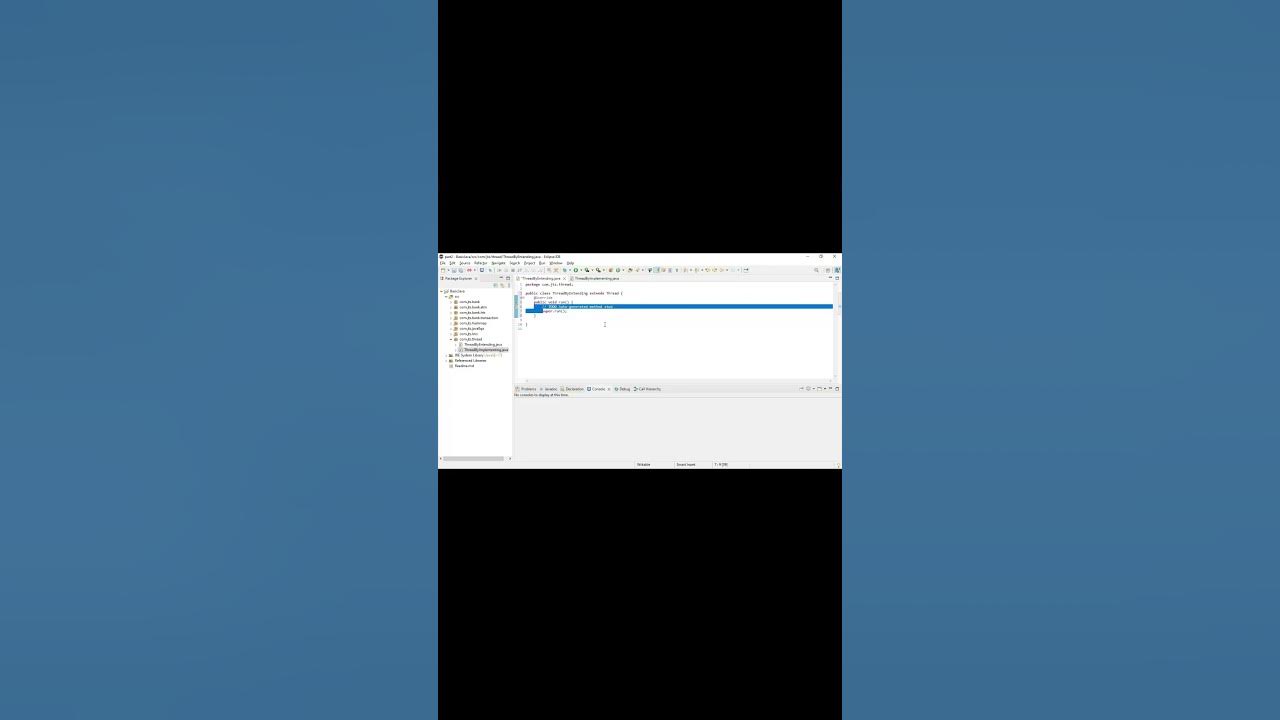 How to create thread in java by extending a thread class 
