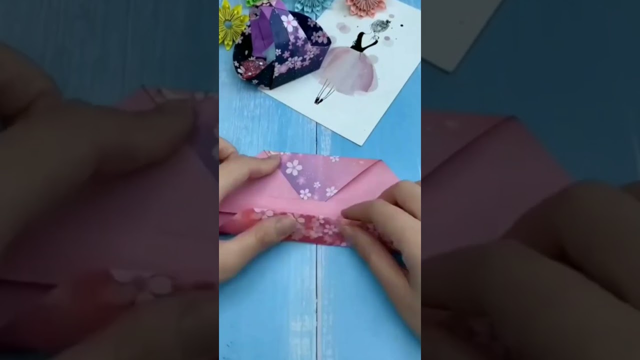 DIY-origami basket /easy craft/paper basket 