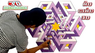 3D OPTICAL ILLUSION || 3D WALL PAINTING || MURAL DINDING EFFECT 3D || HOME DECORATION