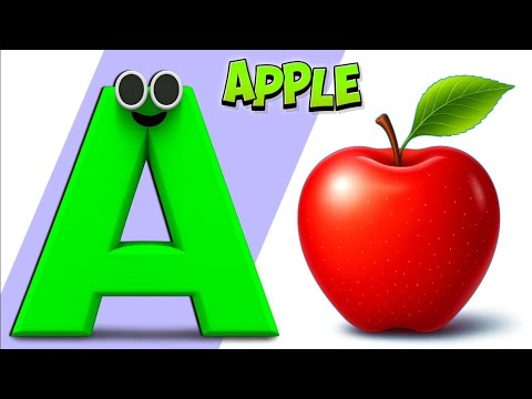 A for Apple B for Ball Phonics Song with Two Words ABC Alphabet Songs ...