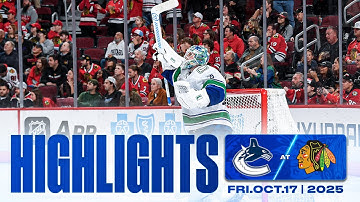 Game in 10 | Canucks at Blackhawks Highlights (Oct 17, 2025)