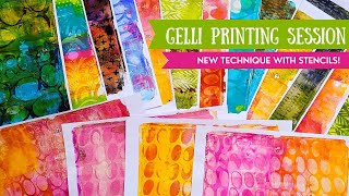 Brand New Way to use Stencils for Gelli Printing ❤️‍🔥 Don't get paint on your Stencils!