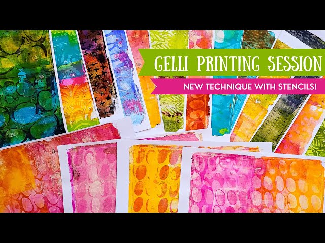 Beginners and Pros Start Here: Techniques for Gelli Plates 