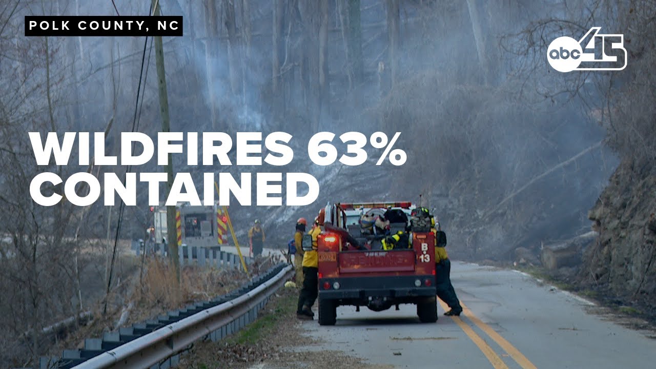 Polk County wildfires reach 63% containment - YouTube