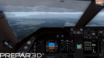 [P3D v4] PMDG 747 Landing at Seattle Tacoma Intl | VATSIM | HD