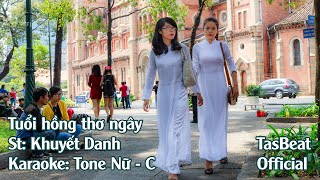 Video-Miniaturansicht von „Karaoke Tuổi Hồng Thơ Ngây - Tone Nữ | TAS BEAT“