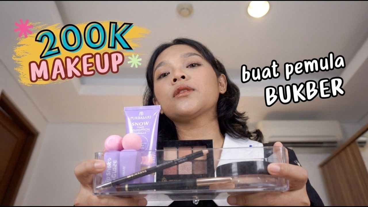 BUDGET 200K MAKEUP PEMULA : ONE BRAND PURBASARI , LAYAK ATAU NGGAK? | RIRIEPRAMS