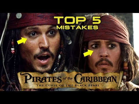 PIRATES OF THE CARIBBEAN: THE CURSE OF THE BLACK PEARL -  Top 5 Movie Mistakes